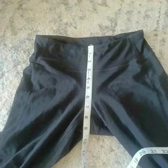 Athleta Womens Black Mid-rise Ruched Cropped Leggings S - Picture 10 of 11